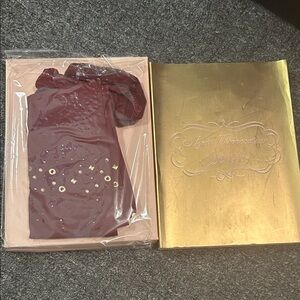 Agent Provocateur Soirée Ginger Tights Burgundy